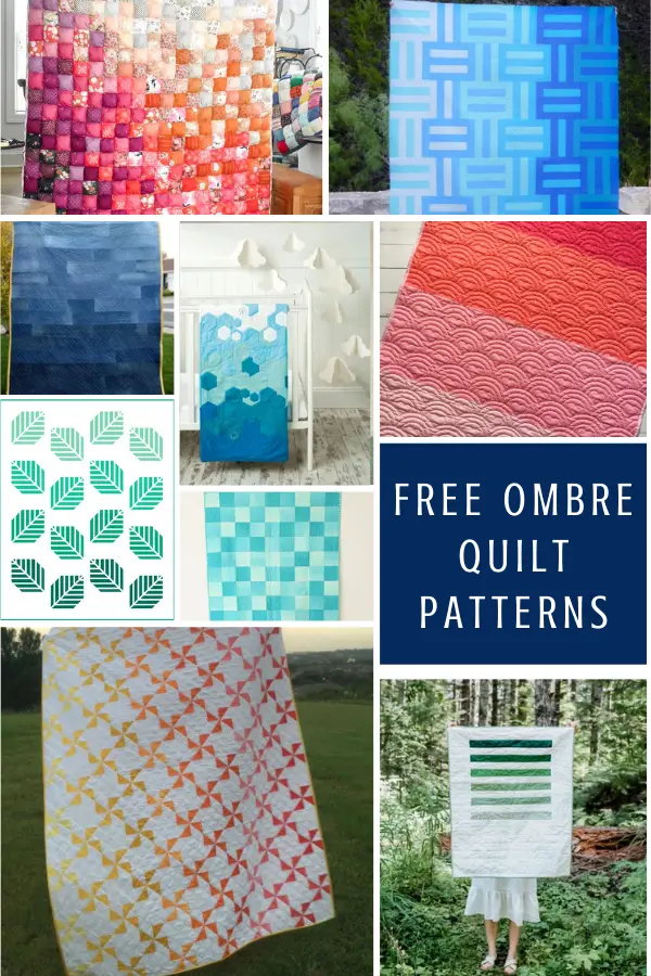 Free Ombre Quilt Patterns and Tutorials