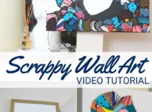 Easy Scrap Fabric Wall Art