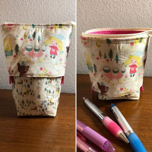 Sliding Pencil Case Sewing Pattern and Tutorial