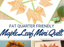 Maple Leaf Mini Quilt Free Pattern