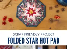 Folded Star Hot Pad Free Sewing Pattern