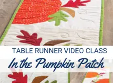Pumpkin Table Runner Video Sewing Class
