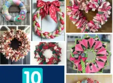 Easy DIY Fabric Wreaths