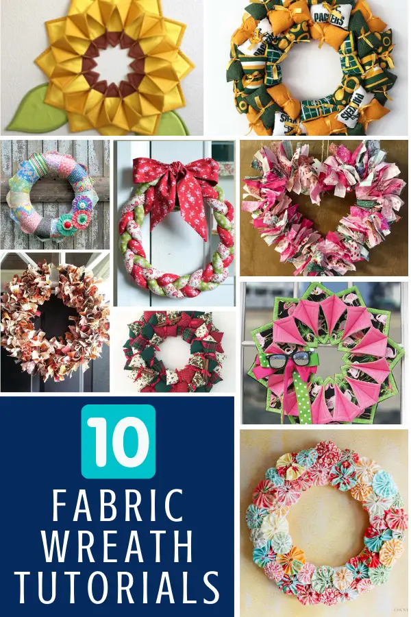 Fabric Wreath Tutorials for Every Season