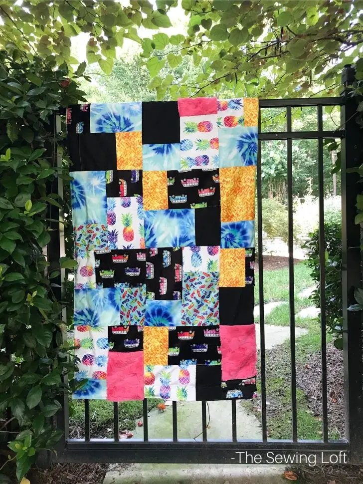 Double Slice Quilt with Cuddle Fabric