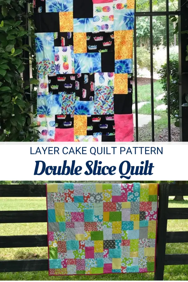 Double Slice Quilt Tutorial with video. Layer Cake Quilt Pattern