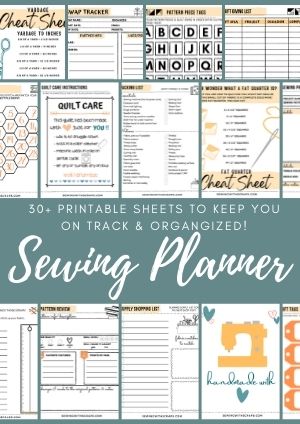 These printables from Sewing with Scraps are the perfect way to stay organized and focused. They help me finally keep track of my projects and finish them!
