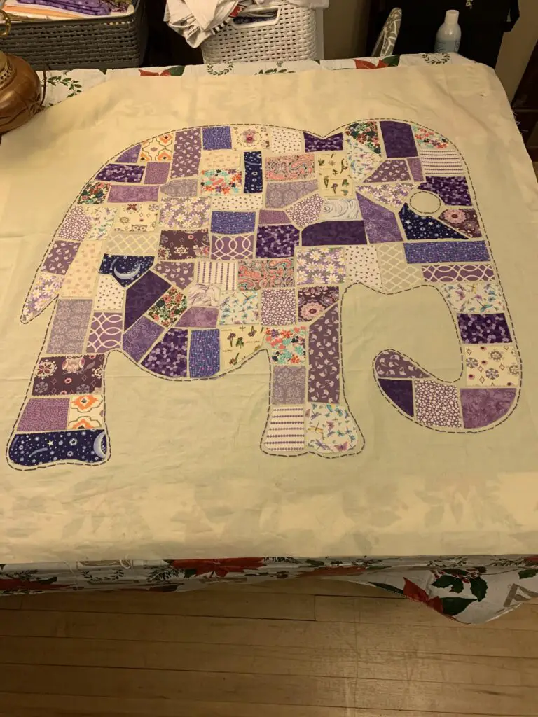 Scrappy Applique Elephant Wall Hanging Video Class