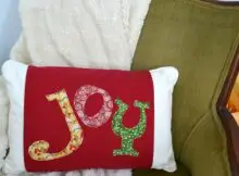 Removable Holiday Pillow Wrap Sewing Tutorial