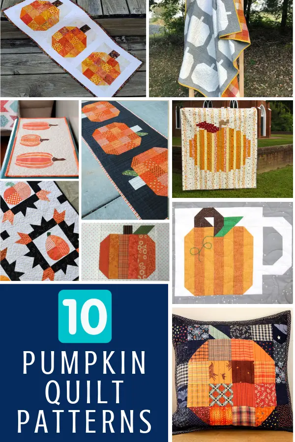 10 Free Pumpkin Quilt Blocks