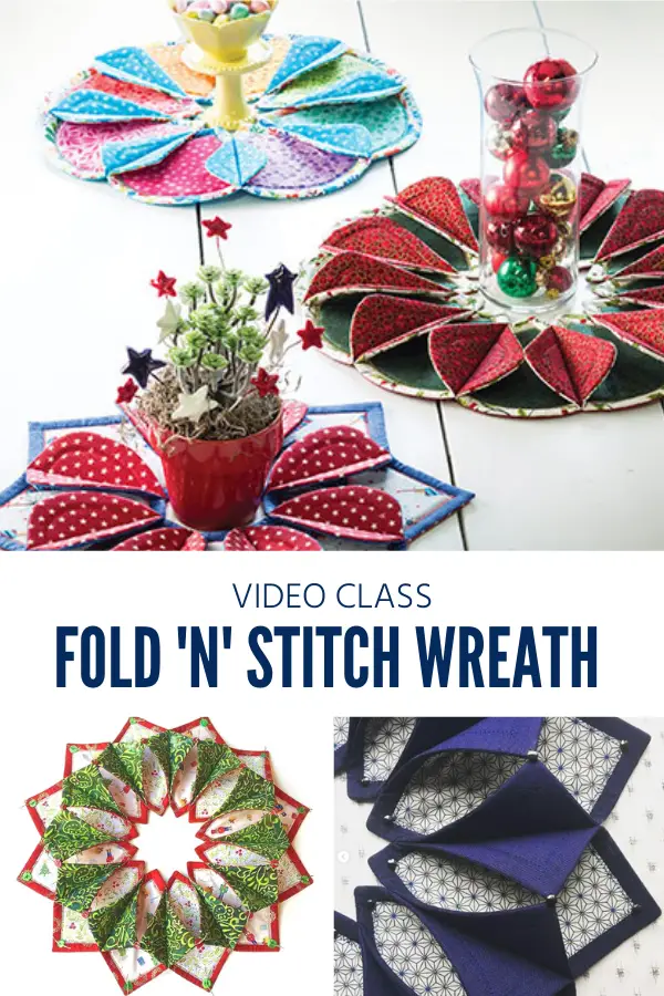 Fold 'n' Stitch table topper video class