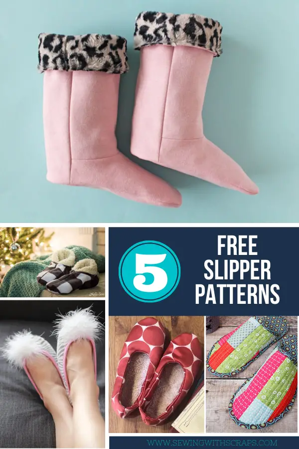 5 Free Slipper Sewing Patterns