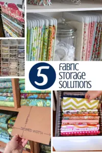 5 Ways To Store Fabric - Sewing With Scraps