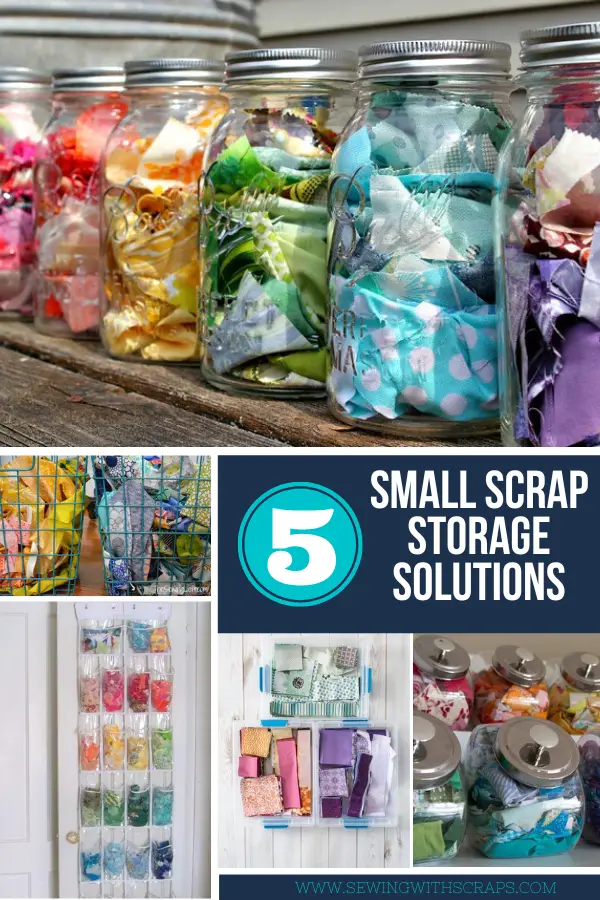 5 small scrap storage solutions. Fabric Scrap Storage.