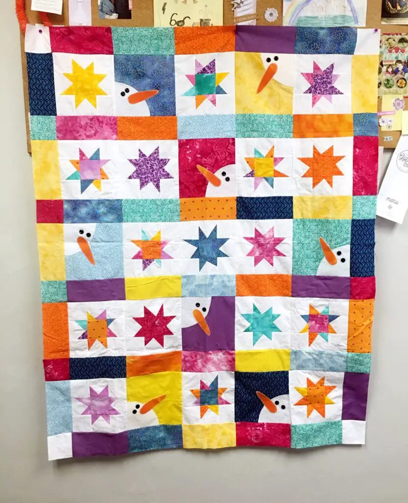 Winter Wishes Snowman Wall Quilt