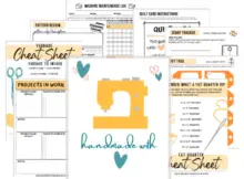 Keep on track this year with this mega printable pack from Sewing With Scraps. It covers everything from project task list, cheat sheets and organizational ideas to help keep you on track.