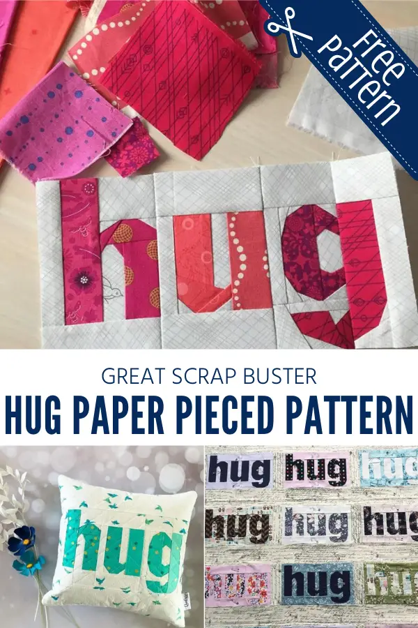 Free Paper Pieced Hug Block