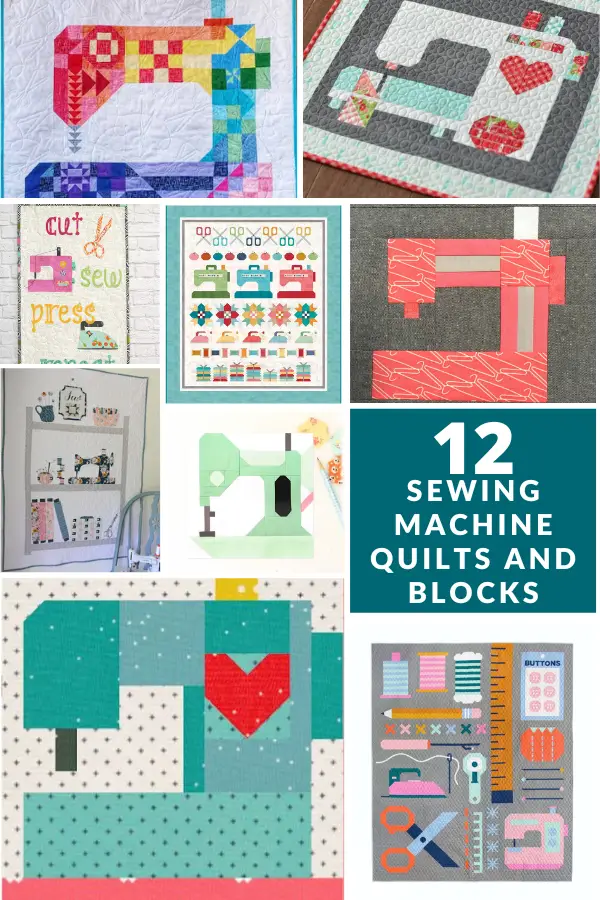 12 Sewing Machine Quilts and Quilt Blocks