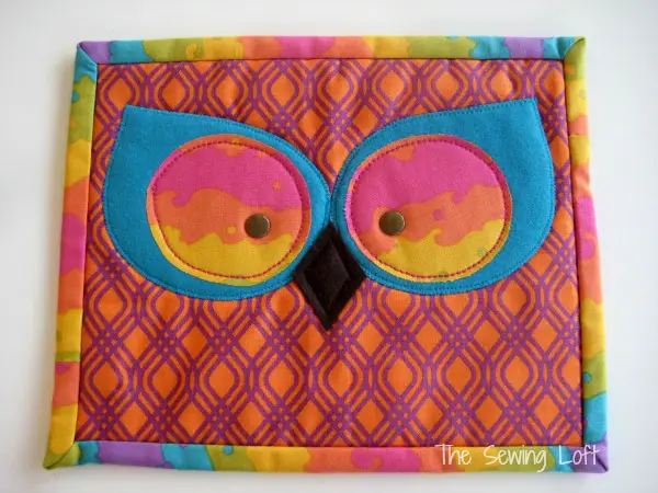 Owl Eyes Mug Rug Sewing Pattern