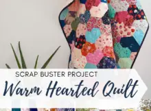 Warm Hearted Paper Pieced Quilt