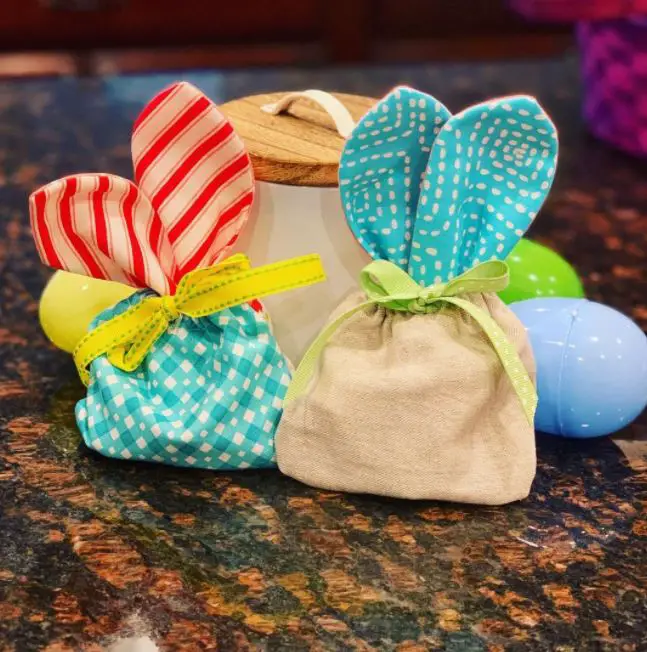 Bunny Treat Bags - Sewing With Scraps