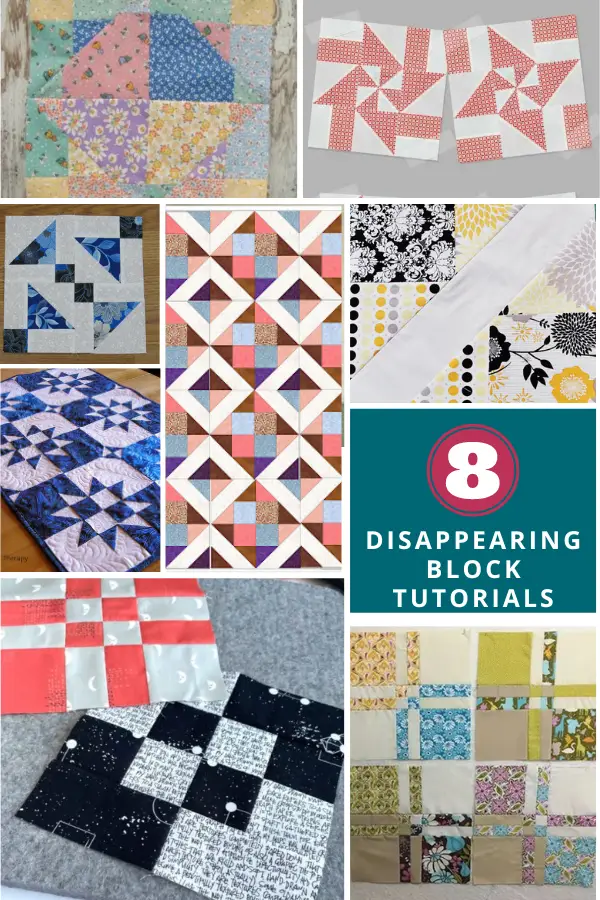 8 Disappearing Quilt Block Tutorials