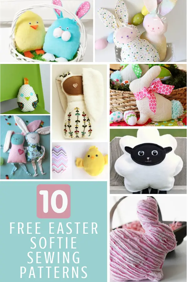 10 Free Easter Softie Sewing Patterns