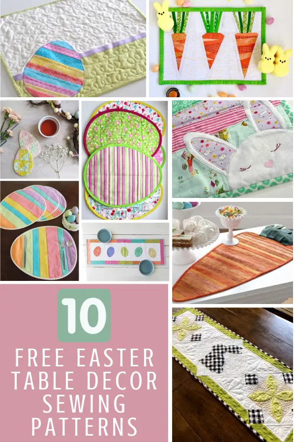 10 Free Easter Table Decorations to Sew