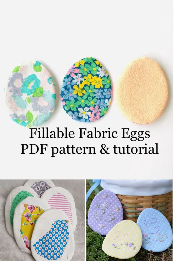 Fillable Fabric Eggs Sewing Pattern