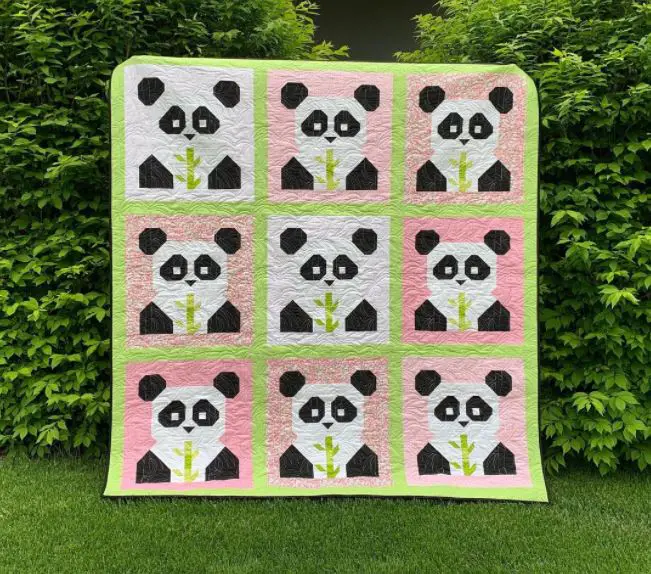 Free Panda Quilt Block