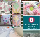 8 Free Pillow Patterns for Spring