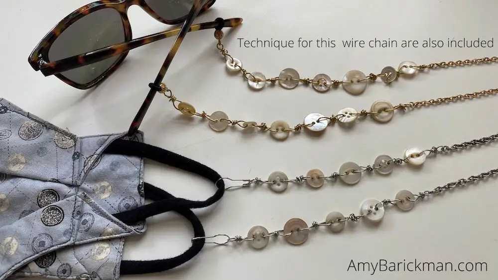 Amy Barickman shares a free Eyeglass Chain  tutorial project.
