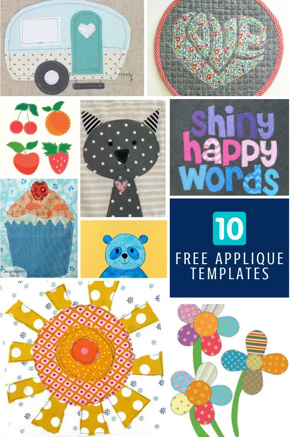 10 Free Applique Templates to sew