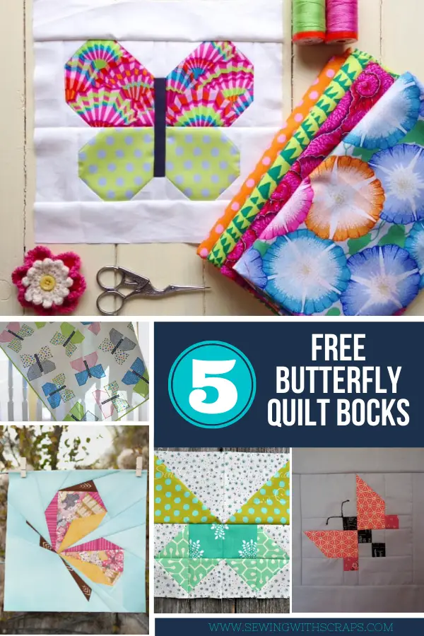5 Free Butterfly Quilt Blocks