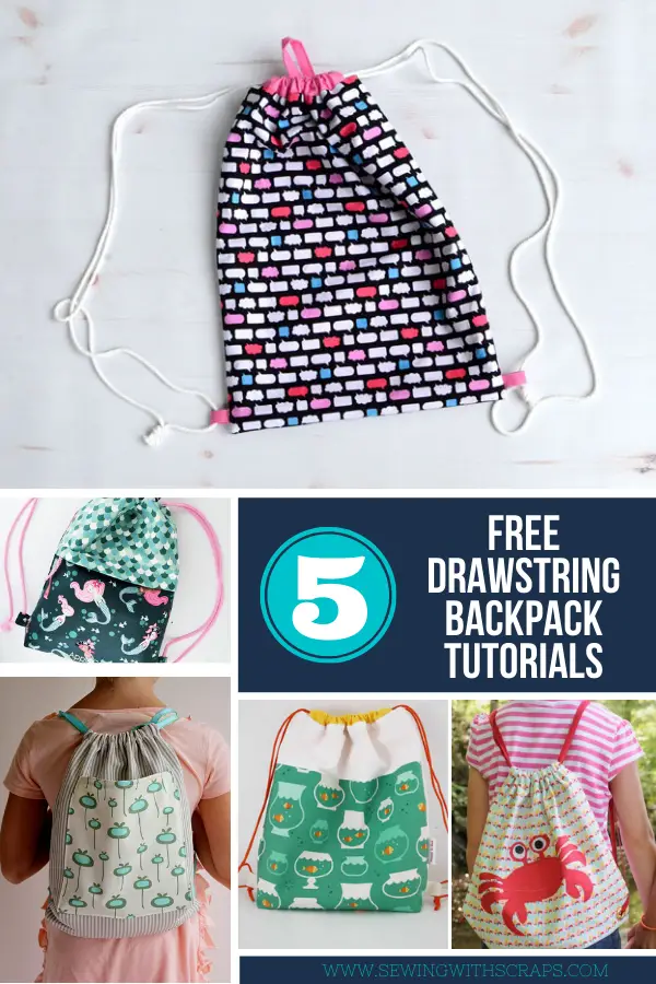 5 Free Drawstring Backpack Tutorials