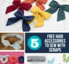Hair Accessory Patterns to sew with scraps