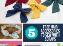 Hair Accessory Patterns to sew with scraps