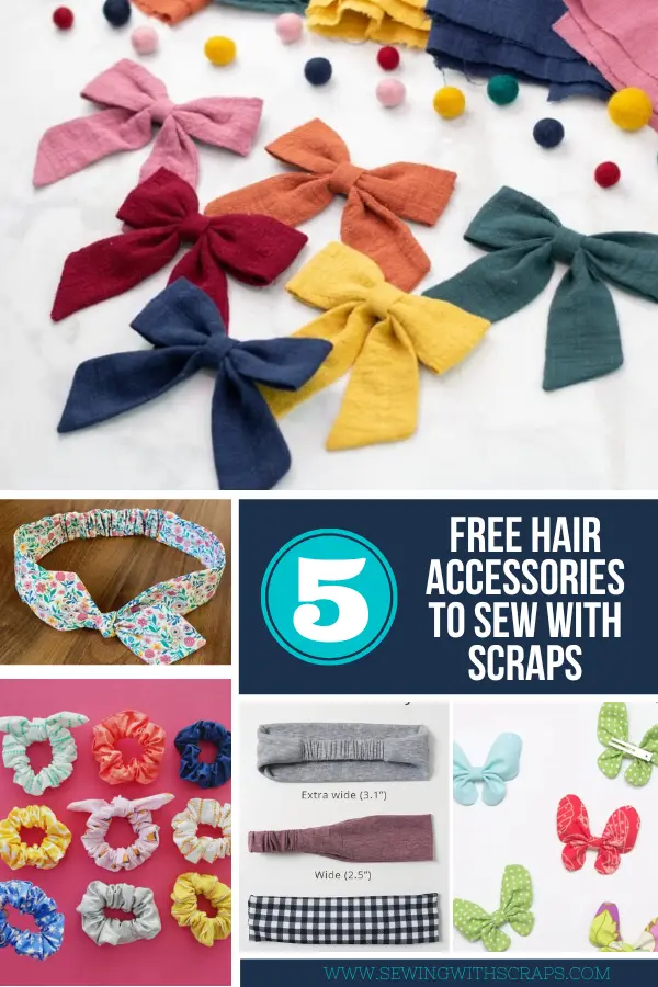 5 Hair Accessories to Sew with Fabric Scraps