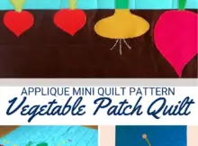 Free Vegetable Patch Mini Quilt Pattern