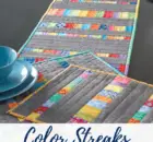 Color Streaks Table Runner and Placemat Pattern