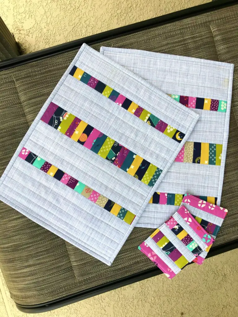 Color Streaks Placemats Video Sewing Class