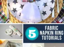 5 DIY Scrappy Fabric Napkin Rings
