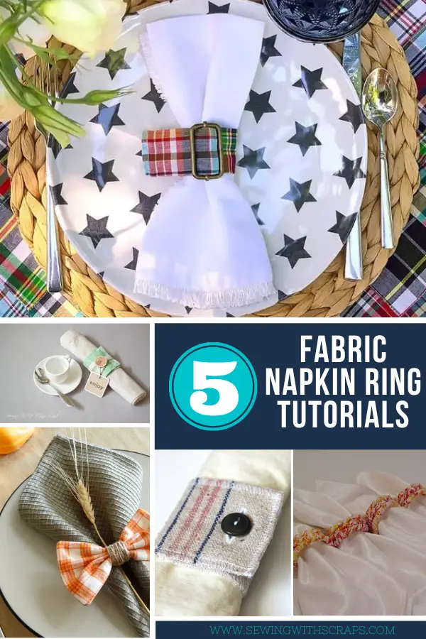 DIY Fabric Napkiin Rings from Scraps