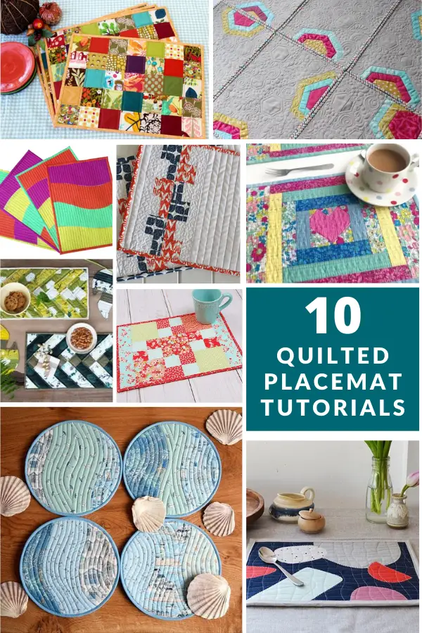 10 Free Quilted Placemat Tutorials