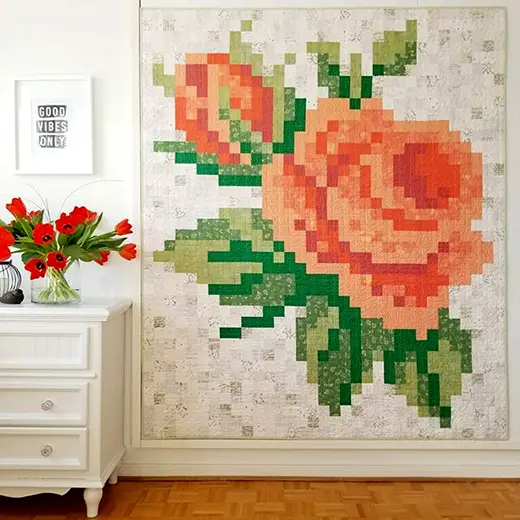 Vintage Rose Quilt Pattern
