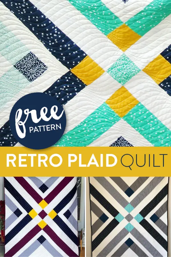 Retro Plaid Quilt Pattern Free