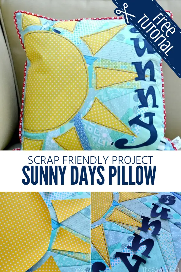Sunny Days Pillow Pattern and Tutorial
