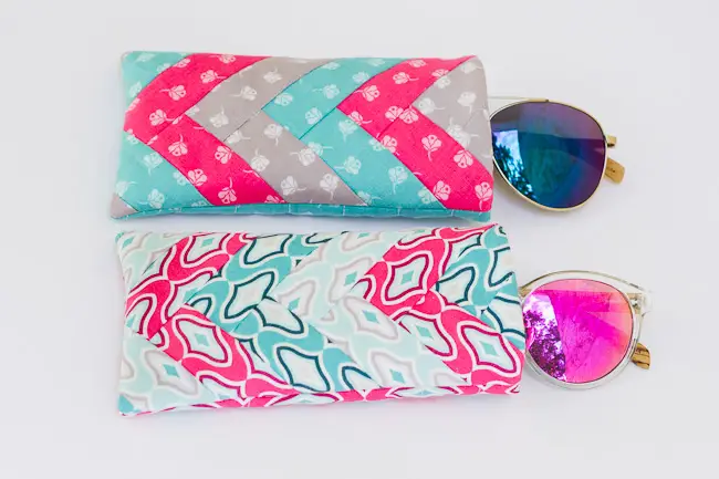 Herringbone Quilted Sunglasses Case Sewing With Scraps