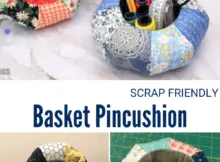 Scrap Friendly Basket Pincushion Sewing Tutorial