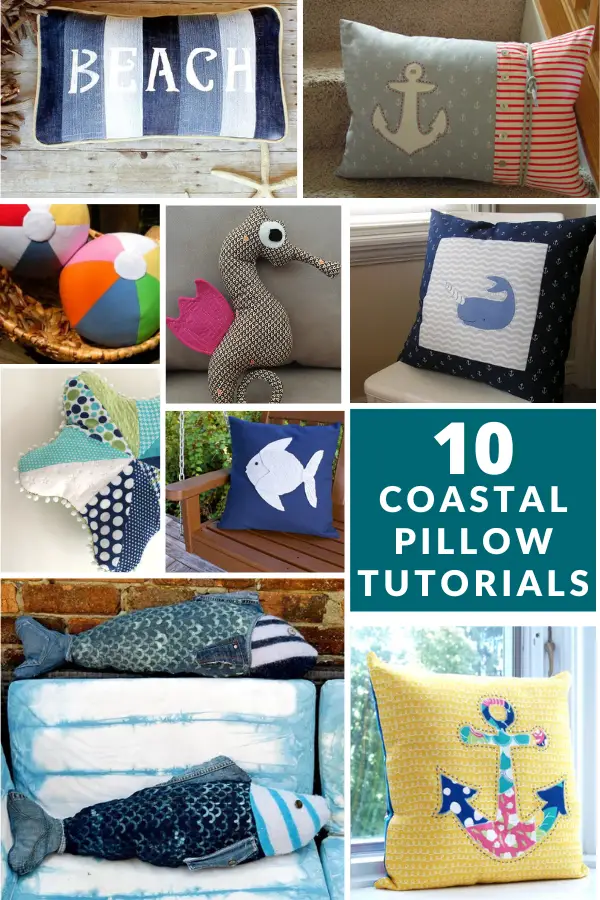 10 Free Nautical Pillow Patterns and Tutorials